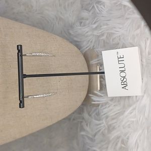 Radiance by Absolute Sterling Zirconia Drop Earrings NEW